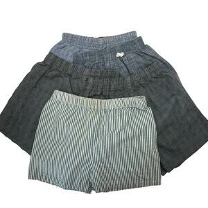 Vintage Boys Play Shorts Blue Elastic Waist  Lot of 5 Different Sizes